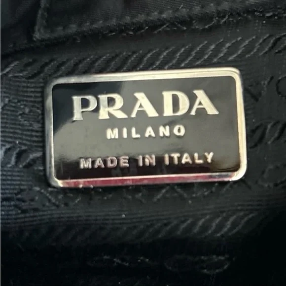 Vintage Prada Mini Nylon Shoulder Bag Black - Picture 9 of 11